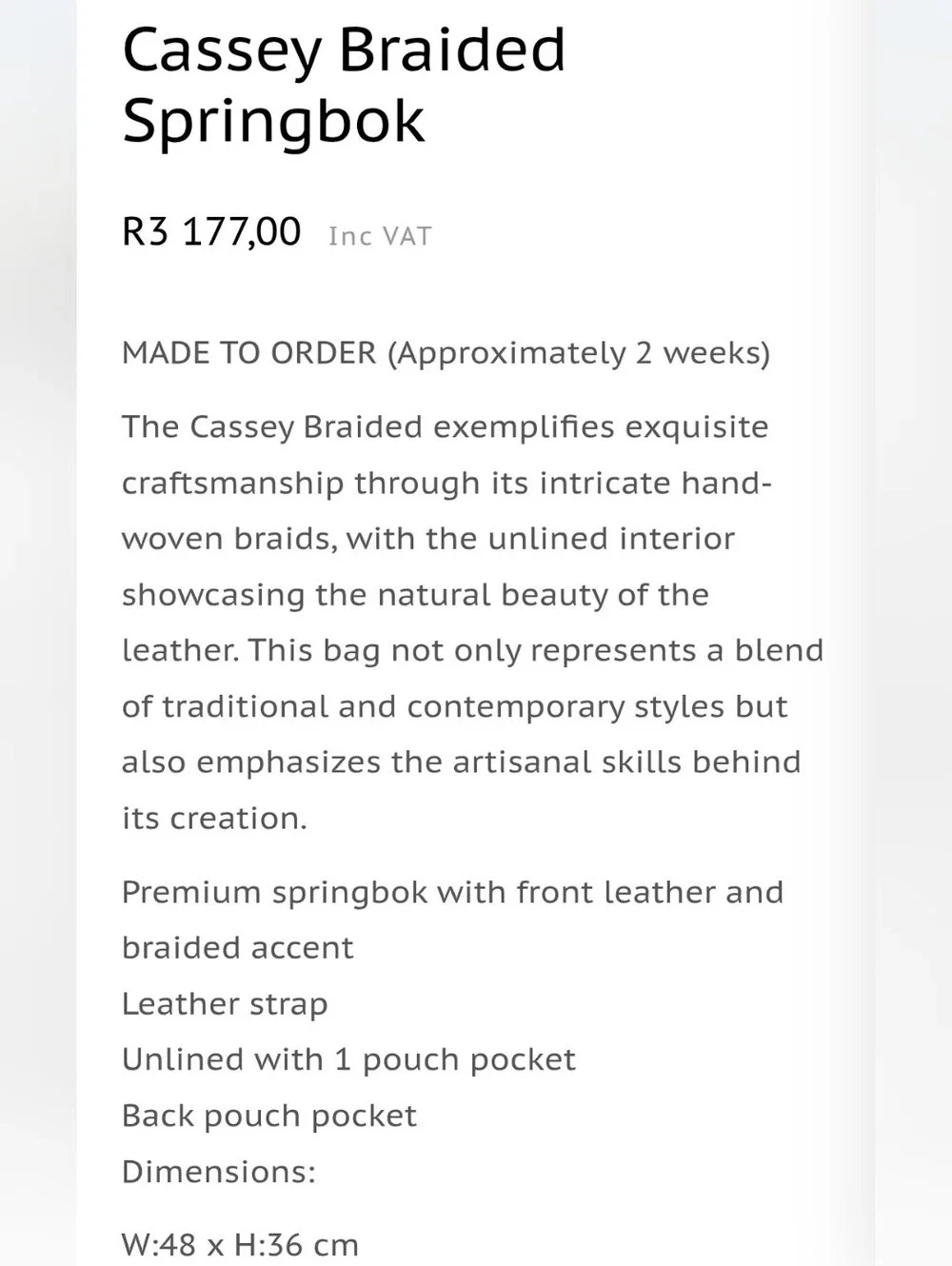FSP Collection Cassey Braided Springbok Shoulder Tote
